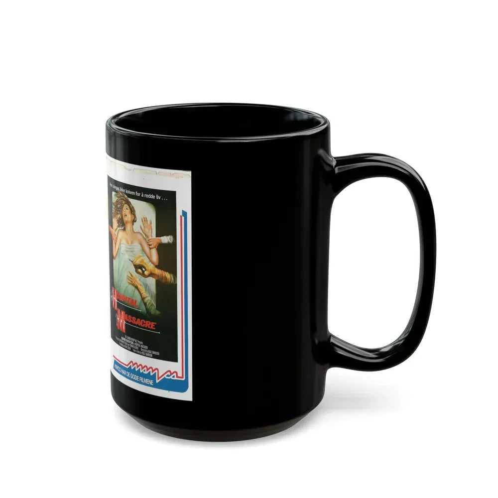 HOSPITAL MASSACRE (VHS COVER) - Black Coffee Mug - Go Mug Yourself