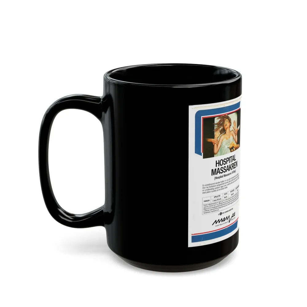 HOSPITAL MASSACRE (VHS COVER) - Black Coffee Mug-Go Mug Yourself