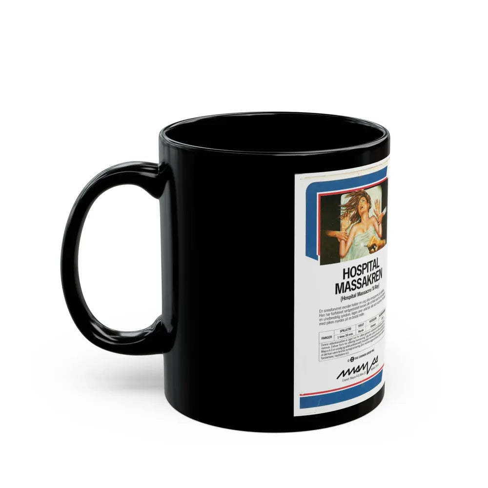 HOSPITAL MASSACRE (VHS COVER) - Black Coffee Mug-Go Mug Yourself