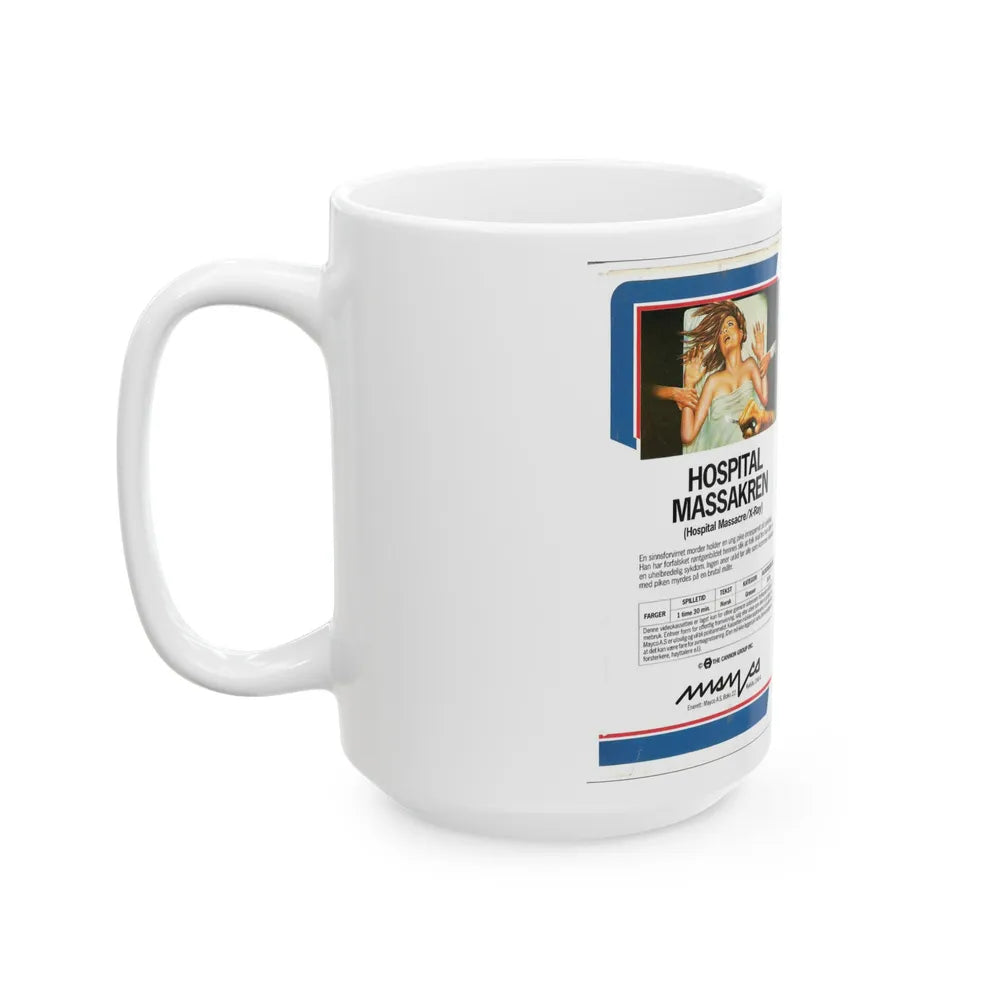 HOSPITAL MASSACRE (VHS COVER) - White Coffee Mug-Go Mug Yourself