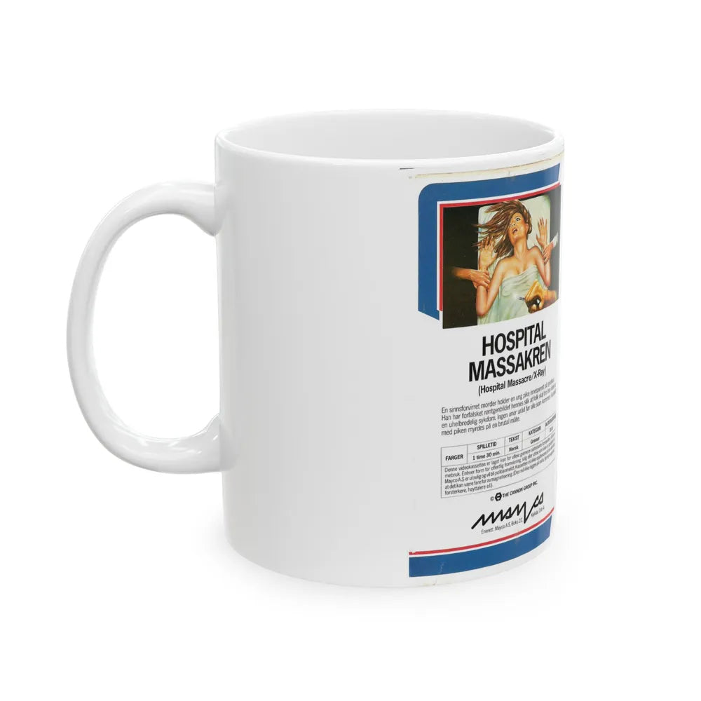 HOSPITAL MASSACRE (VHS COVER) - White Coffee Mug-Go Mug Yourself