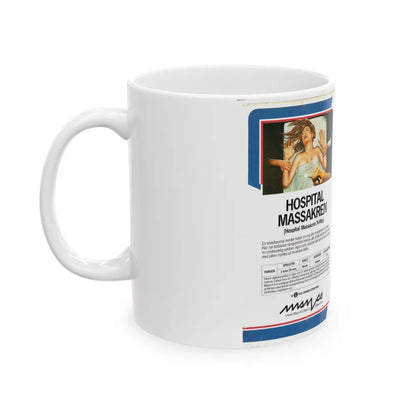 HOSPITAL MASSACRE (VHS COVER) - White Coffee Mug-Go Mug Yourself