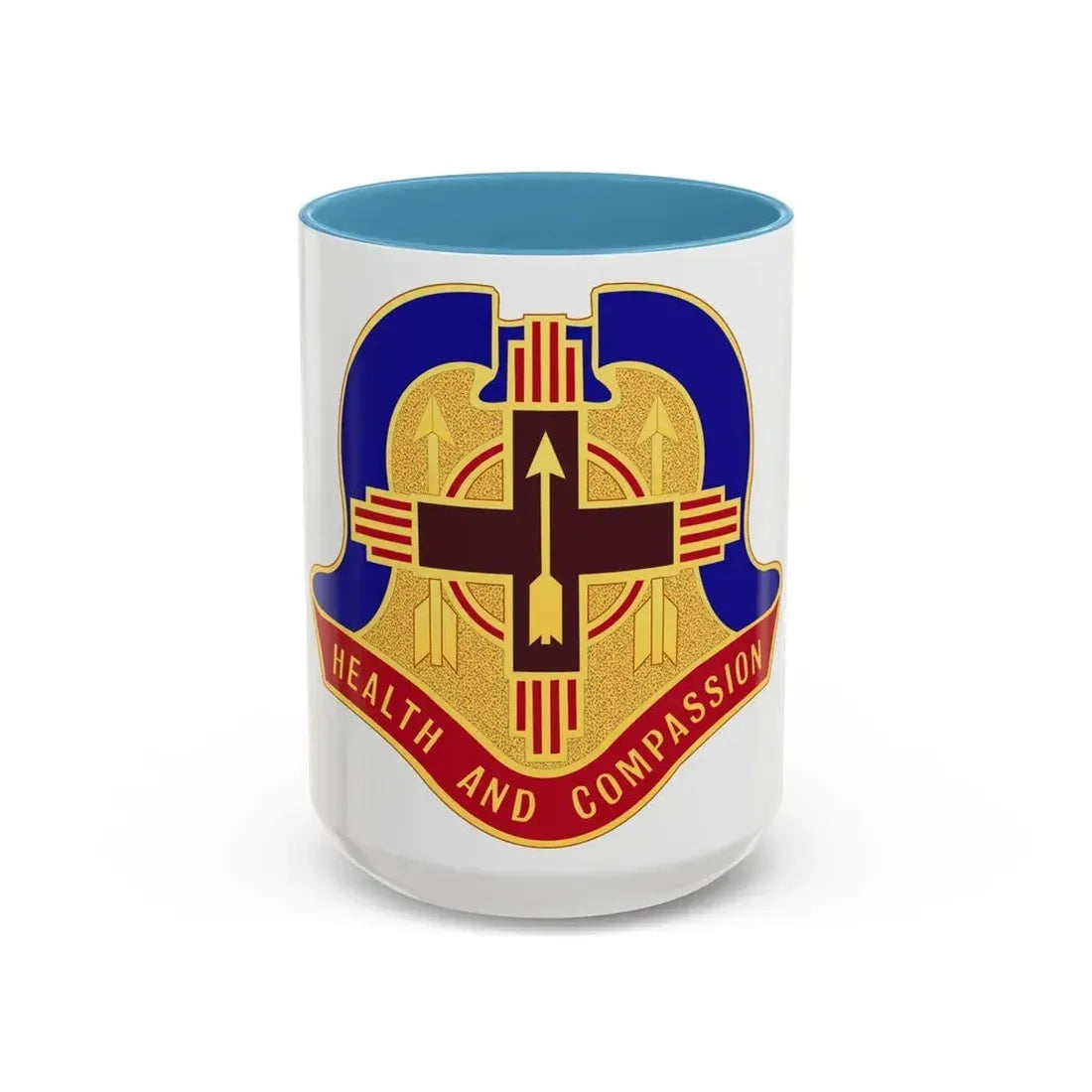 Hospital Sandia Base (U.S. Army) Accent Coffee Mug 15oz Light Blue - Go Mug Yourself