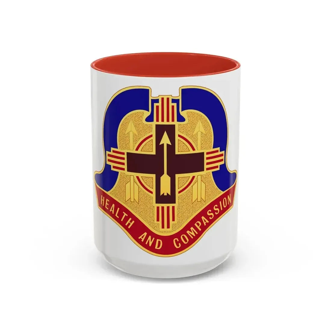 Hospital Sandia Base (U.S. Army) Accent Coffee Mug 15oz Red - Go Mug Yourself