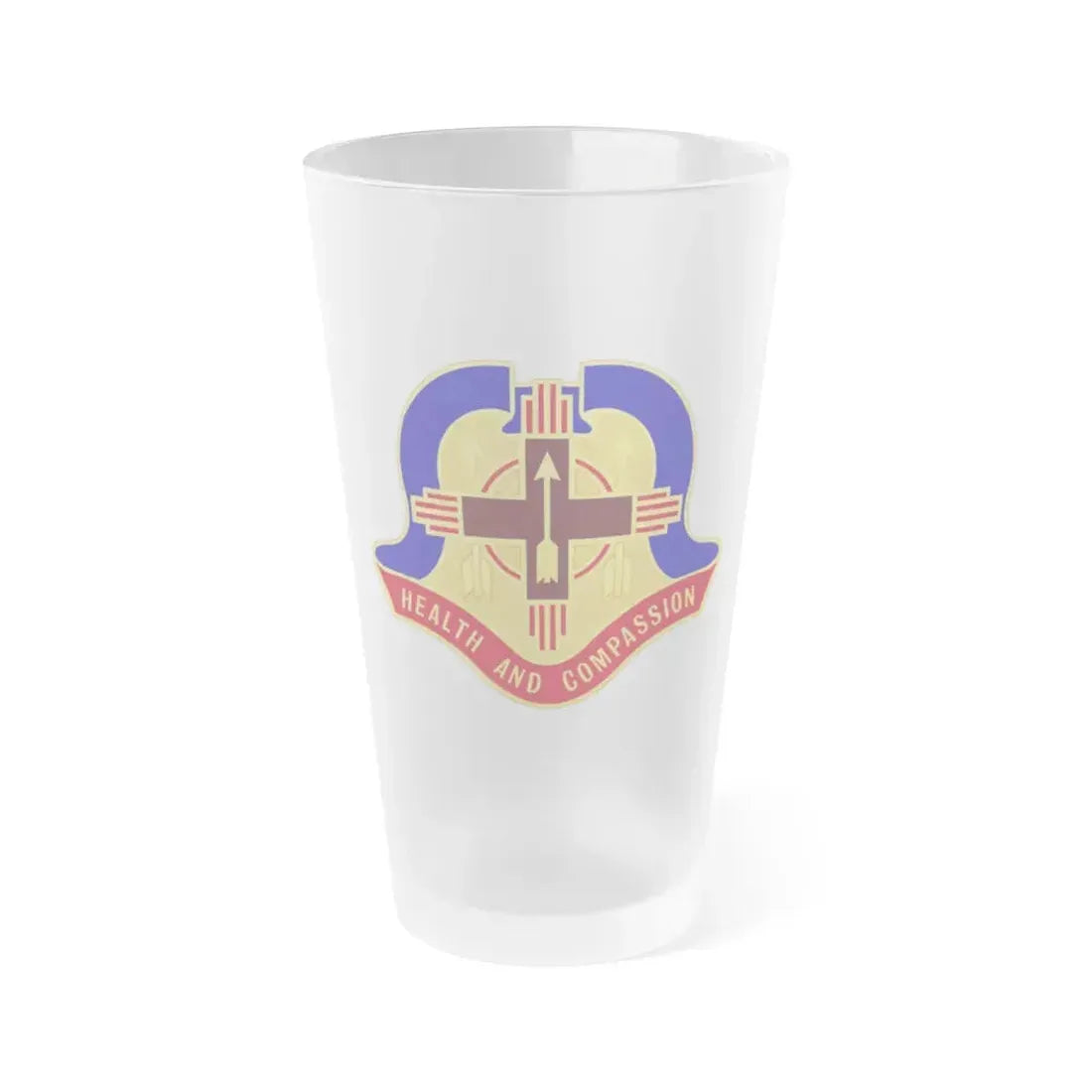 Hospital Sandia Base (U.S. Army) Frosted Pint Glass 16oz Default Title - Go Mug Yourself