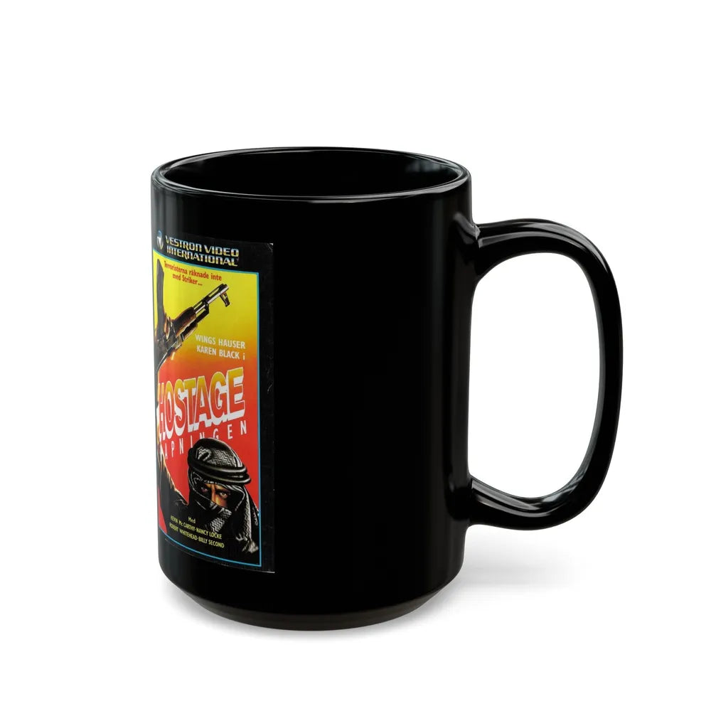 HOSTAGE (VHS COVER) - Black Coffee Mug-Go Mug Yourself