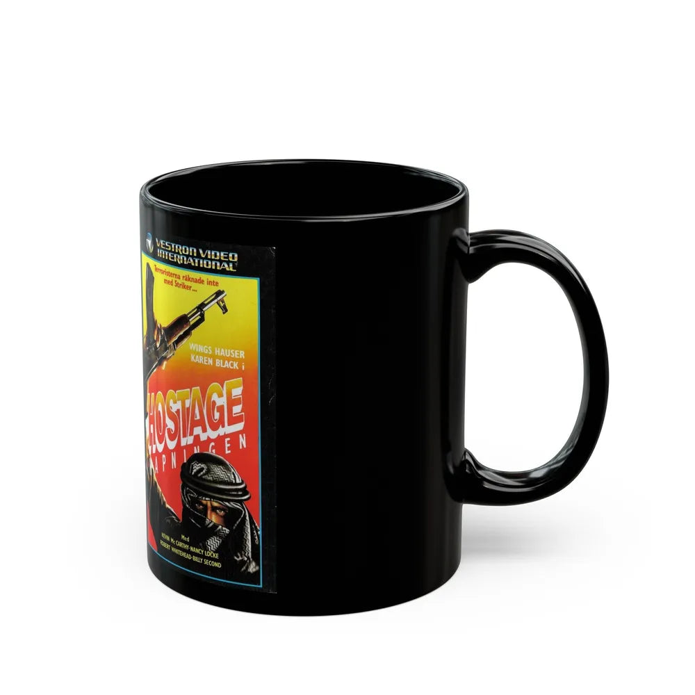 HOSTAGE (VHS COVER) - Black Coffee Mug-Go Mug Yourself