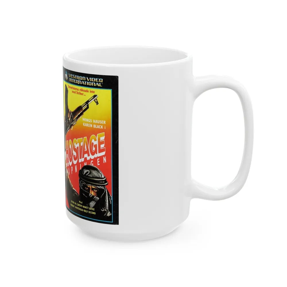 HOSTAGE (VHS COVER) - White Coffee Mug-Go Mug Yourself