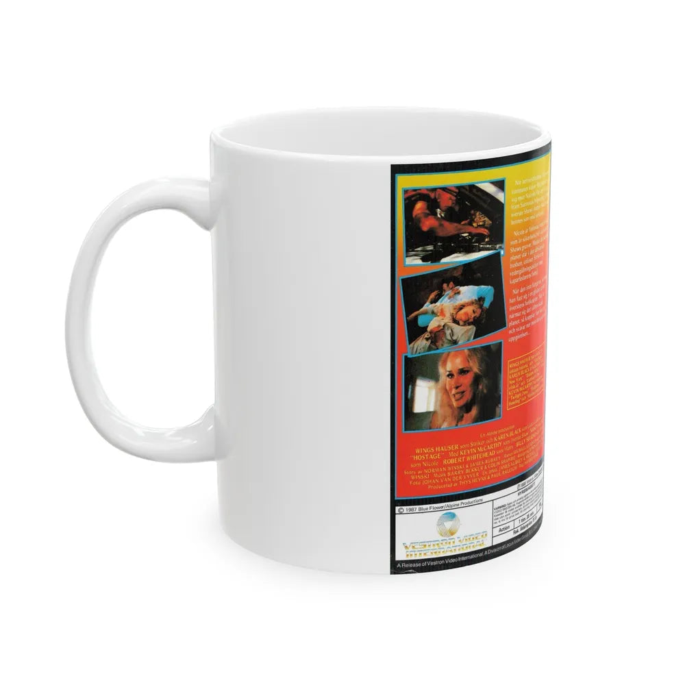 HOSTAGE (VHS COVER) - White Coffee Mug-Go Mug Yourself