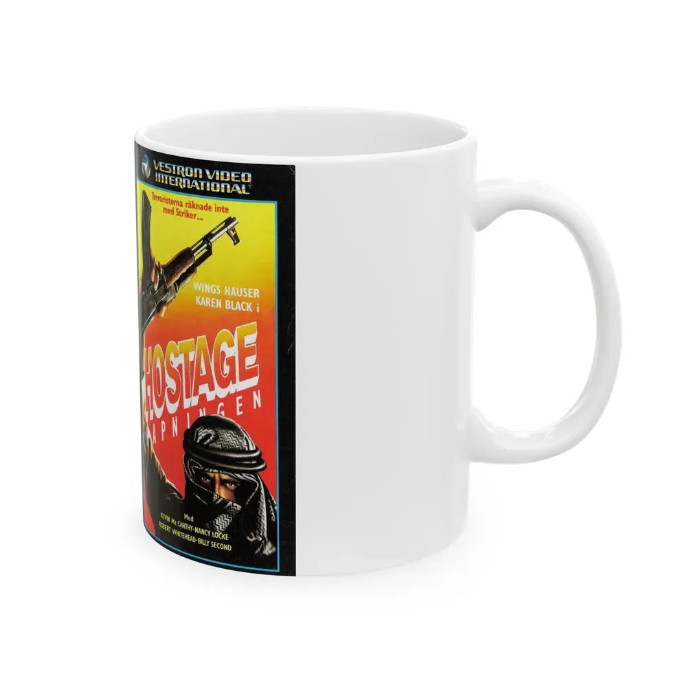 HOSTAGE (VHS COVER) - White Coffee Mug - Go Mug Yourself