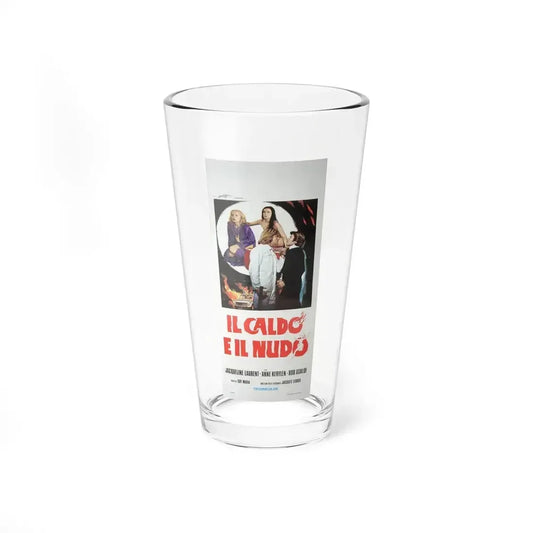 HOT AND NAKED (ITALIAN) 1974 Movie Poster - Pint Glass 16oz 16oz - Go Mug Yourself