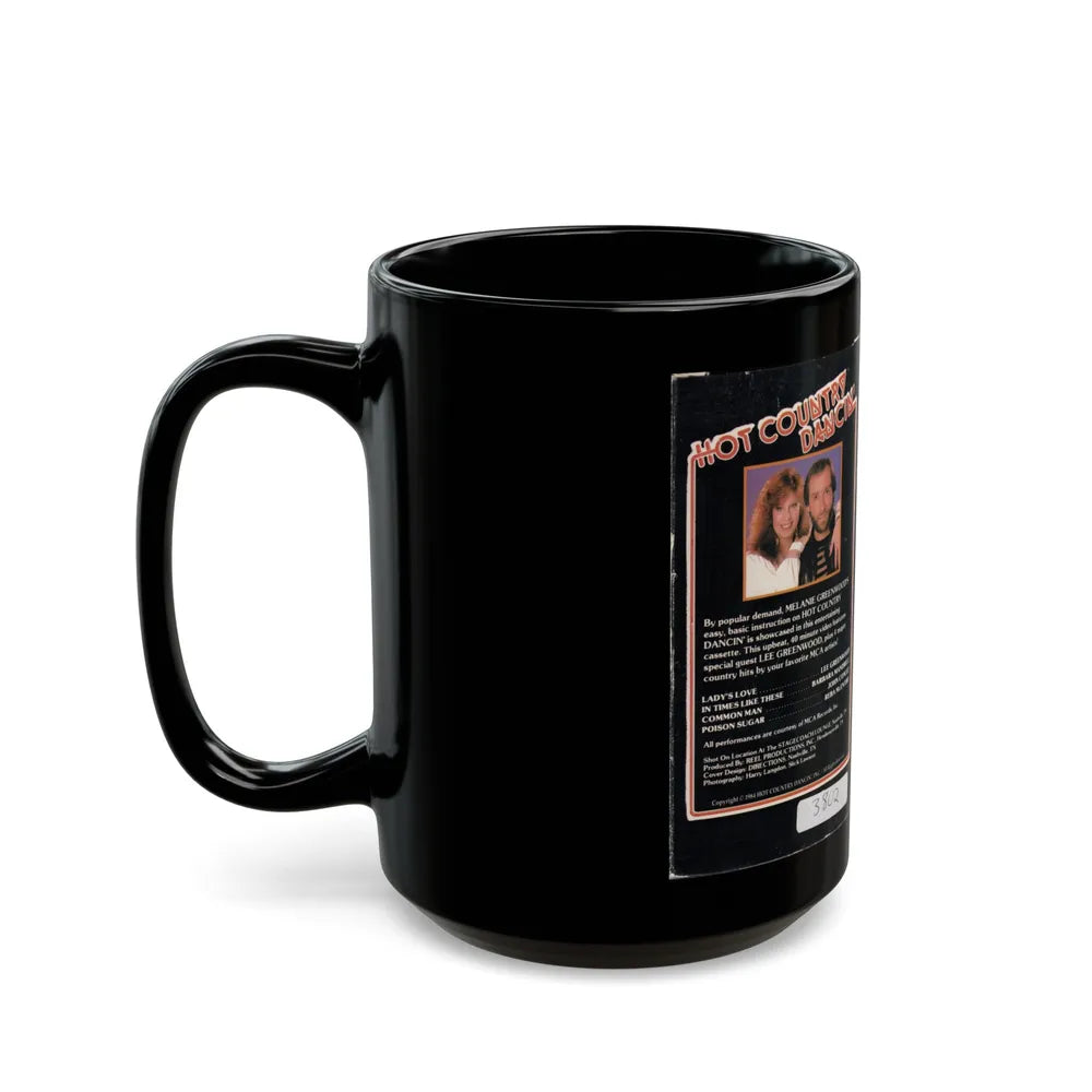 HOT COUNTRY DANCIN (VHS COVER) - Black Coffee Mug-Go Mug Yourself