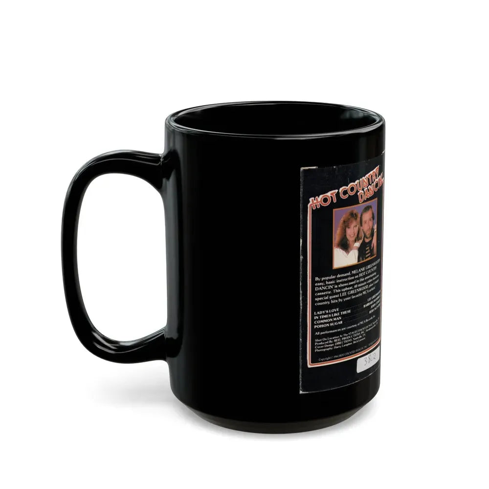 HOT COUNTRY DANCIN (VHS COVER) - Black Coffee Mug - Go Mug Yourself