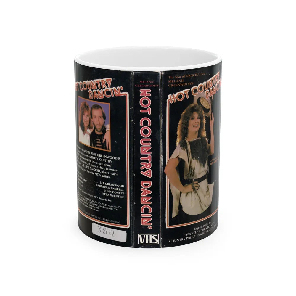 HOT COUNTRY DANCIN (VHS COVER) - White Coffee Mug-11oz-Go Mug Yourself