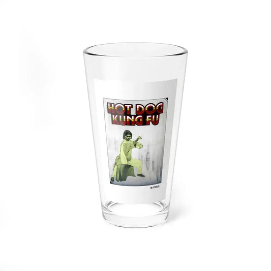 HOT DOG KUNG FU 1979 Movie Poster - Pint Glass 16oz 16oz - Go Mug Yourself