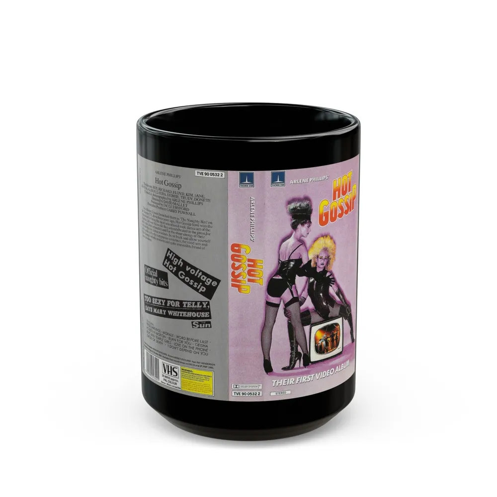 HOT GOSSIP (VHS COVER) - Black Coffee Mug-15oz-Go Mug Yourself