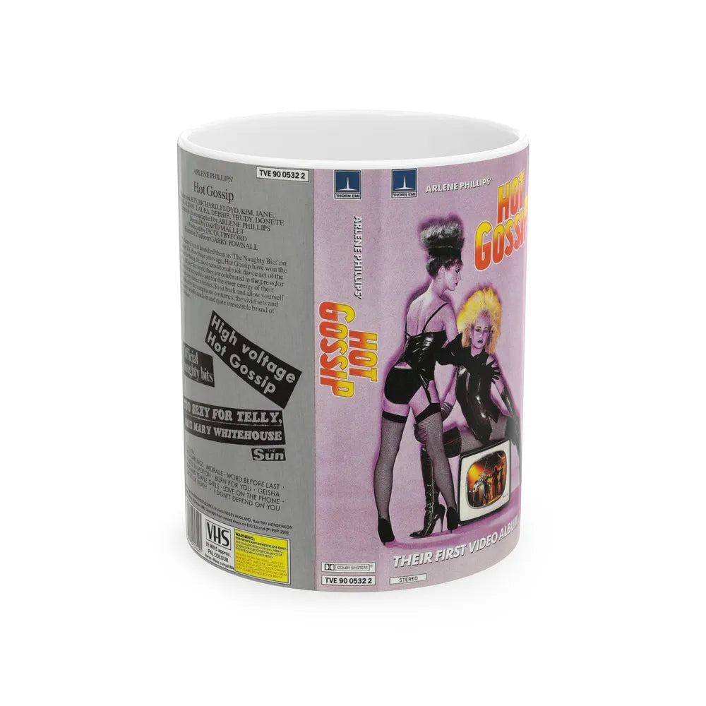 HOT GOSSIP (VHS COVER) - White Coffee Mug-11oz-Go Mug Yourself