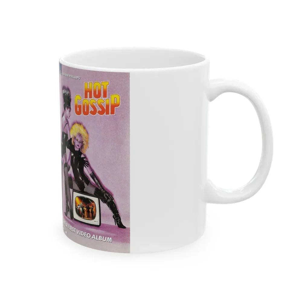 HOT GOSSIP (VHS COVER) - White Coffee Mug - Go Mug Yourself