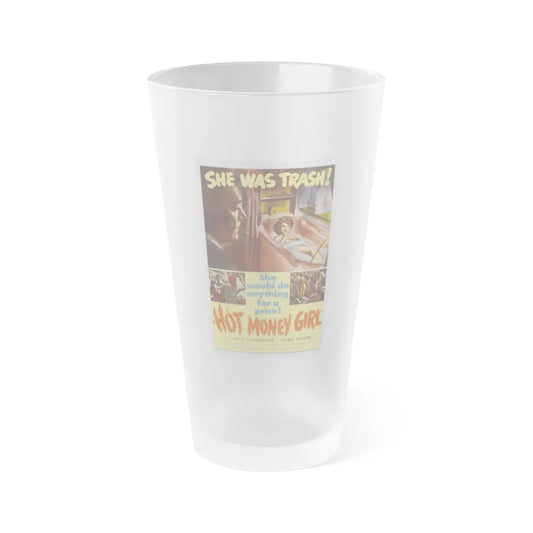 HOT MONEY GIRL 1959 Movie Poster - Frosted Pint Glass 16oz-16oz-Frosted-Go Mug Yourself