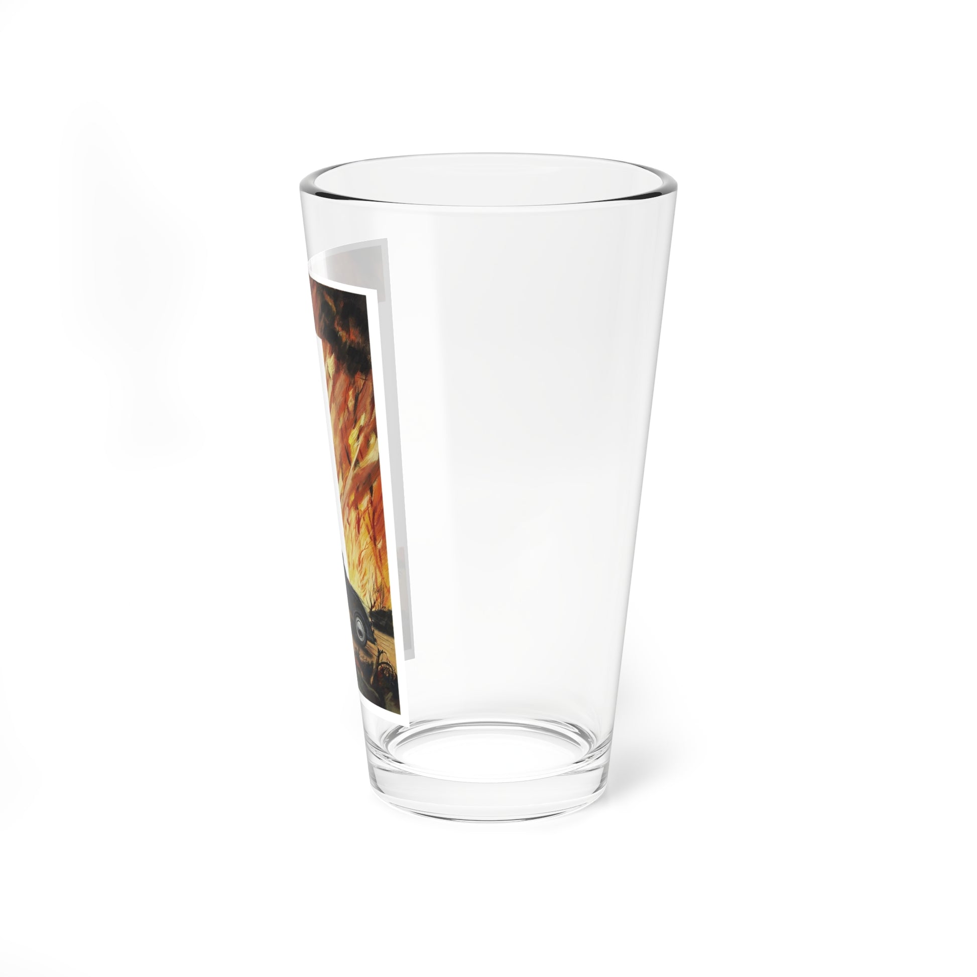 Hot Rod Fury Cover Illustration (circa 1950) - Pint Glass 16oz-Go Mug Yourself