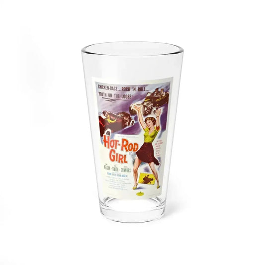 HOT ROD GIRL 1956 Movie Poster - Pint Glass 16oz 16oz - Go Mug Yourself