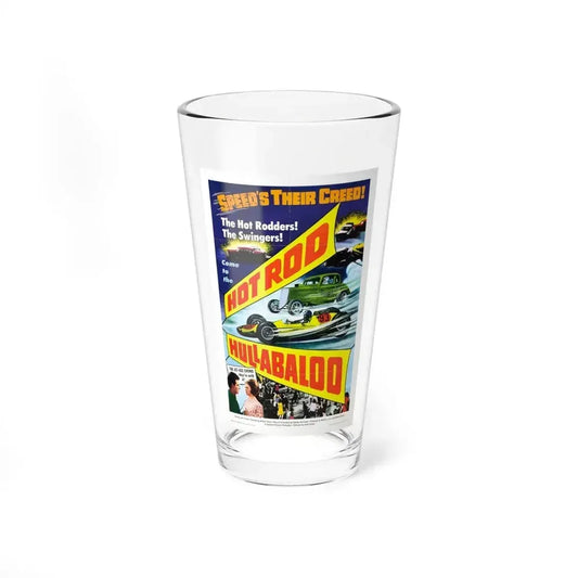 HOT ROD HULLABALOO 1966 Movie Poster - Pint Glass 16oz 16oz - Go Mug Yourself