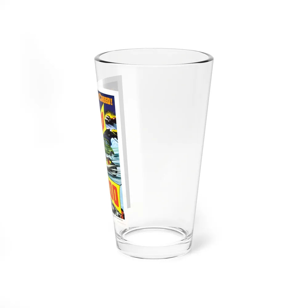 HOT ROD HULLABALOO 1966 Movie Poster - Pint Glass 16oz-Go Mug Yourself