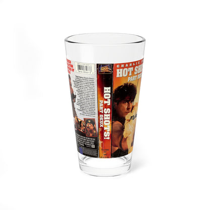 HOT SHOTS PART DEUX (VHS COVER) Pint Glass 16oz-16oz-Go Mug Yourself