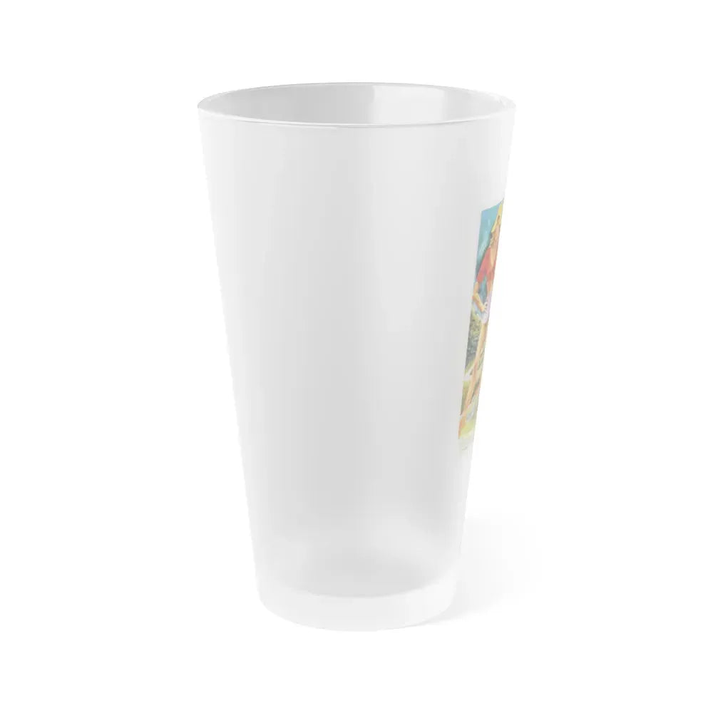 HOT SUMMER IN BAREFOOT COUNTY 1974 Movie Poster - Frosted Pint Glass 16oz - Go Mug Yourself