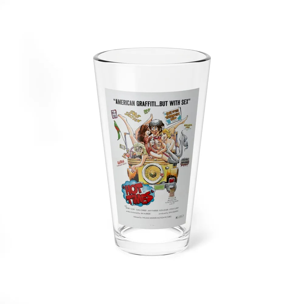 HOT TIMES 1974 Movie Poster - Pint Glass 16oz-16oz-Go Mug Yourself