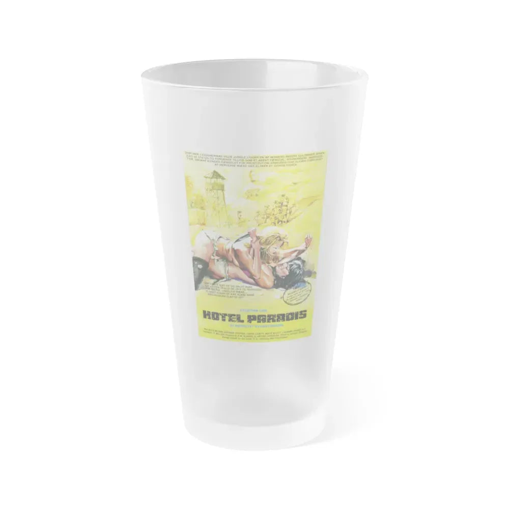 HOTEL PARADISE (DANISH) 1980 Movie Poster - Frosted Pint Glass 16oz 16oz Frosted - Go Mug Yourself