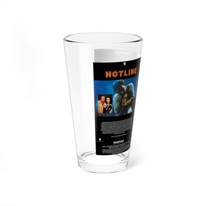 HOTLINE (VHS COVER) Pint Glass 16oz-Go Mug Yourself