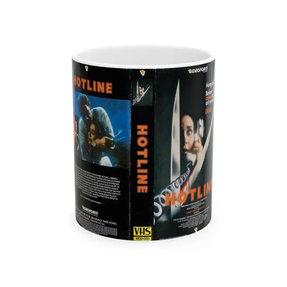 HOTLINE (VHS COVER) - White Coffee Mug-11oz-Go Mug Yourself