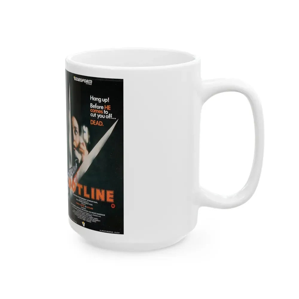 HOTLINE (VHS COVER) - White Coffee Mug - Go Mug Yourself