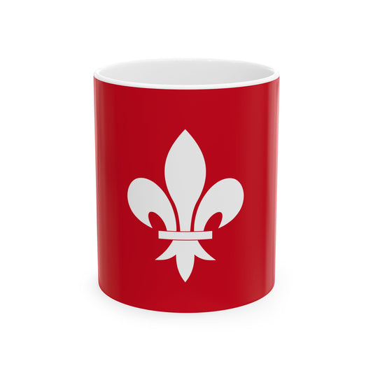 Houffalize vlag (Belgium) White Coffee Mug-11oz-Go Mug Yourself