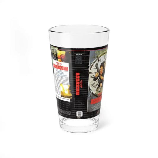 HOUR OF THE ASSASSIN (VHS COVER) Pint Glass 16oz 16oz - Go Mug Yourself