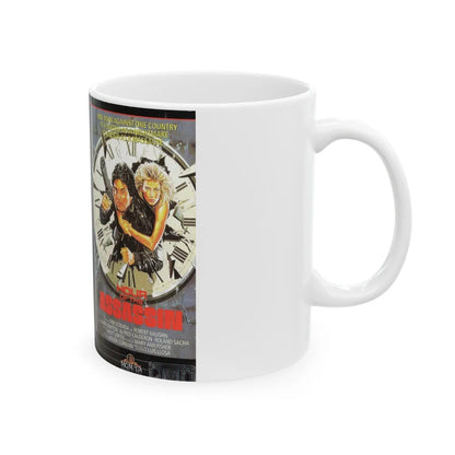 HOUR OF THE ASSASSIN (VHS COVER) - White Coffee Mug-Go Mug Yourself