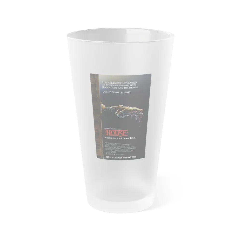 HOUSE 1985 Movie Poster - Frosted Pint Glass 16oz-16oz-Frosted-Go Mug Yourself