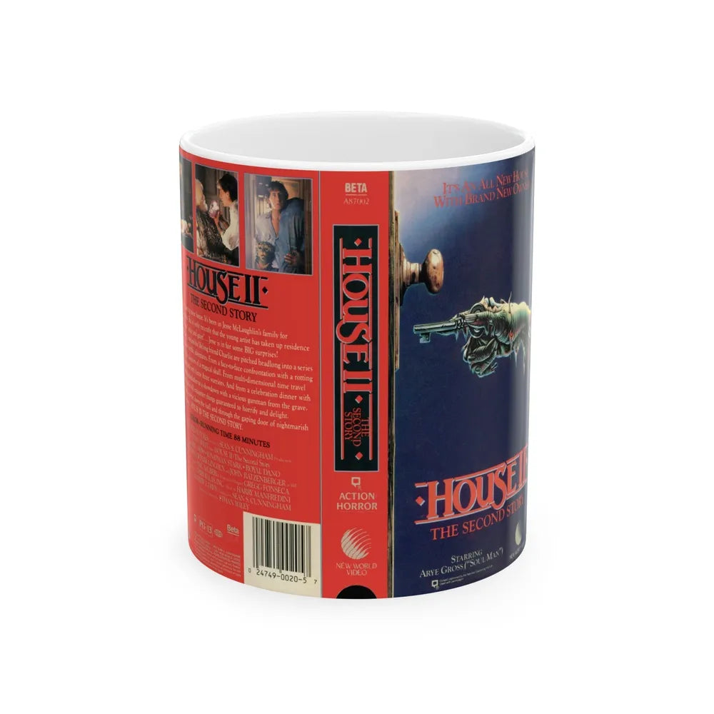 HOUSE 2 THE SECOND STORY VERSION2 (VHS COVER) - White Coffee Mug-11oz-Go Mug Yourself