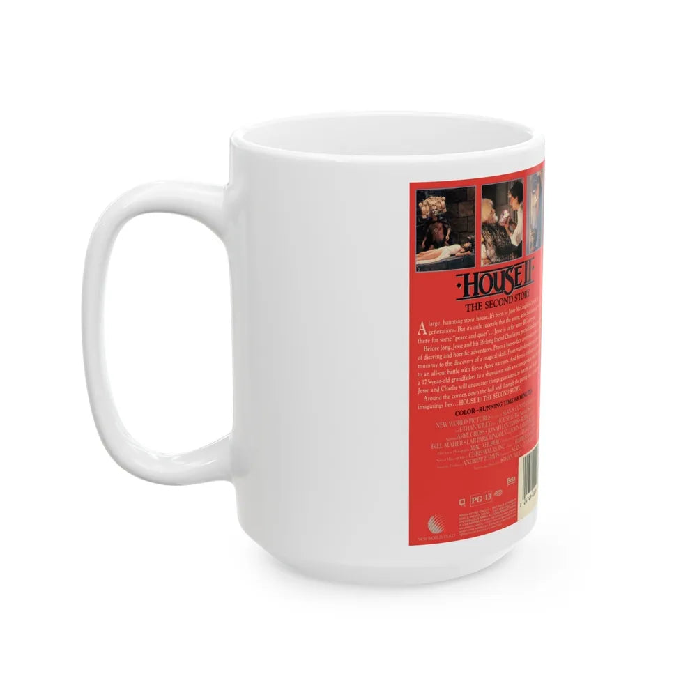 HOUSE 2 THE SECOND STORY VERSION2 (VHS COVER) - White Coffee Mug-Go Mug Yourself