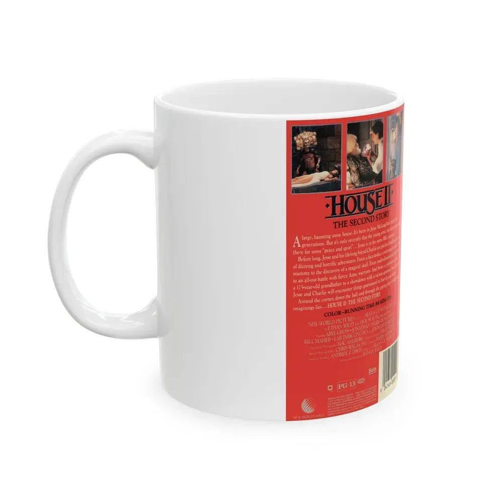 HOUSE 2 THE SECOND STORY VERSION2 (VHS COVER) - White Coffee Mug - Go Mug Yourself