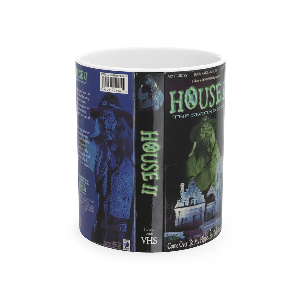 HOUSE 2 THE SECOND STORY (VHS COVER) - White Coffee Mug-11oz-Go Mug Yourself