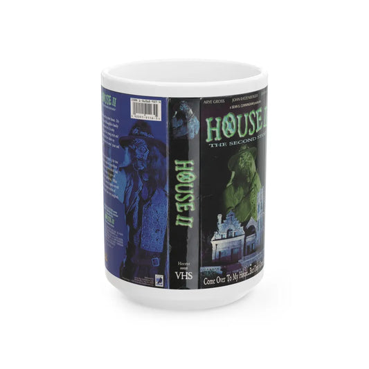 HOUSE 2 THE SECOND STORY (VHS COVER) - White Coffee Mug-15oz-Go Mug Yourself