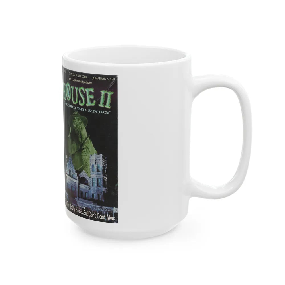 HOUSE 2 THE SECOND STORY (VHS COVER) - White Coffee Mug-Go Mug Yourself