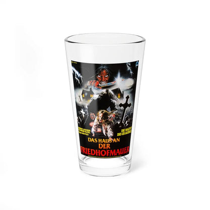 HOUSE BY THE CEMETERY (GERMAN) 1981 Movie Poster - Pint Glass 16oz-16oz-Go Mug Yourself