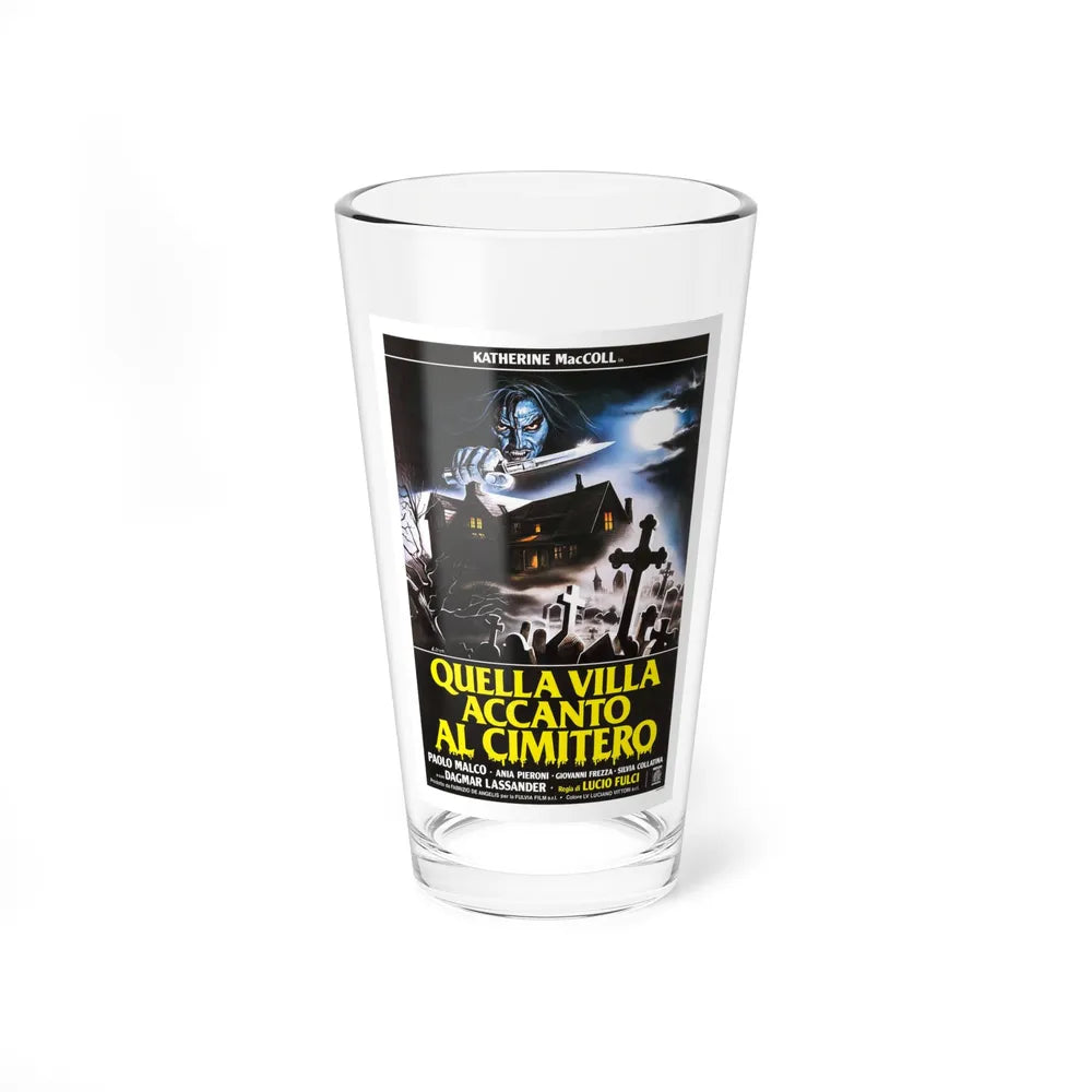 HOUSE BY THE CEMETERY (ITALIAN) 2 1981 Movie Poster - Pint Glass 16oz-16oz-Go Mug Yourself