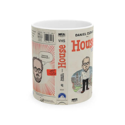 HOUSE DANIEL CLOWES (VHS COVER) - White Coffee Mug-11oz-Go Mug Yourself