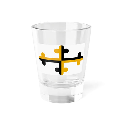 House flag of Baltimore Mail Steamship Company (United States) Shot Glass 1.5oz 1.5oz - Go Mug Yourself