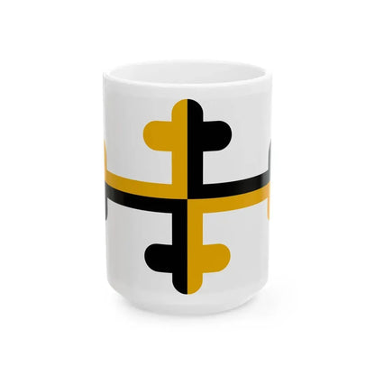 House flag of Baltimore Mail Steamship Company (United States) White Coffee Mug 15oz - Go Mug Yourself