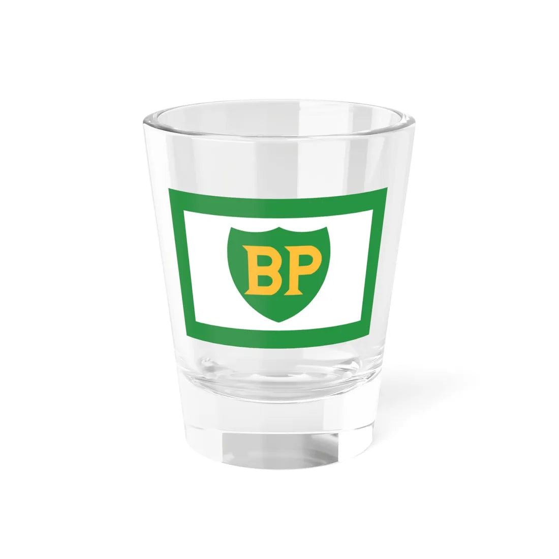 House flag of BP Tanker Company 1968-1984 2 (United Kingdom) Shot Glass 1.5oz 1.5oz - Go Mug Yourself